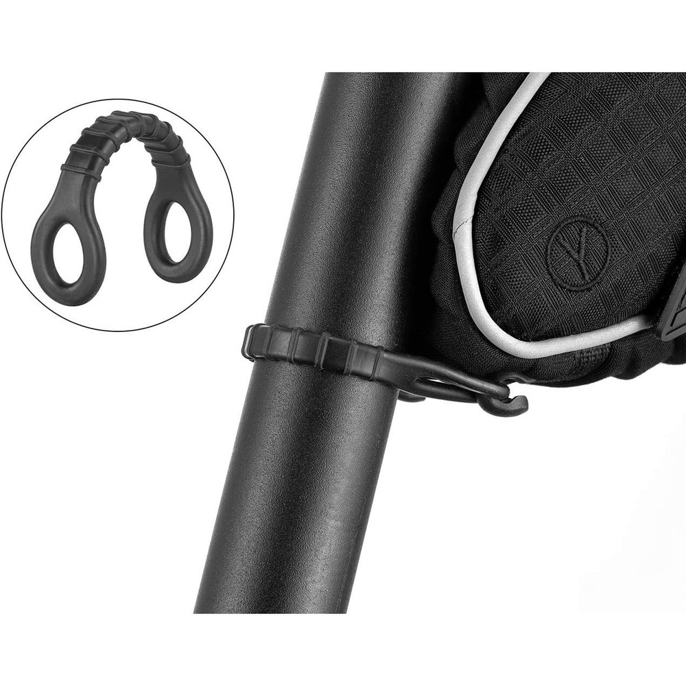 ROCKBROS Bike Seat Saddle Bag for Mountain & Road Bikes Black Reflective - Picture 4 of 7